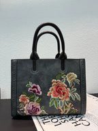 Embroidered Floral Shoulder Bag
