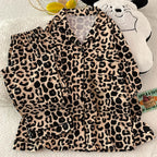 Bold Leopard Print Classic Pajama Set