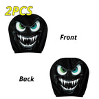 Scary Face Car Headrest Cover
