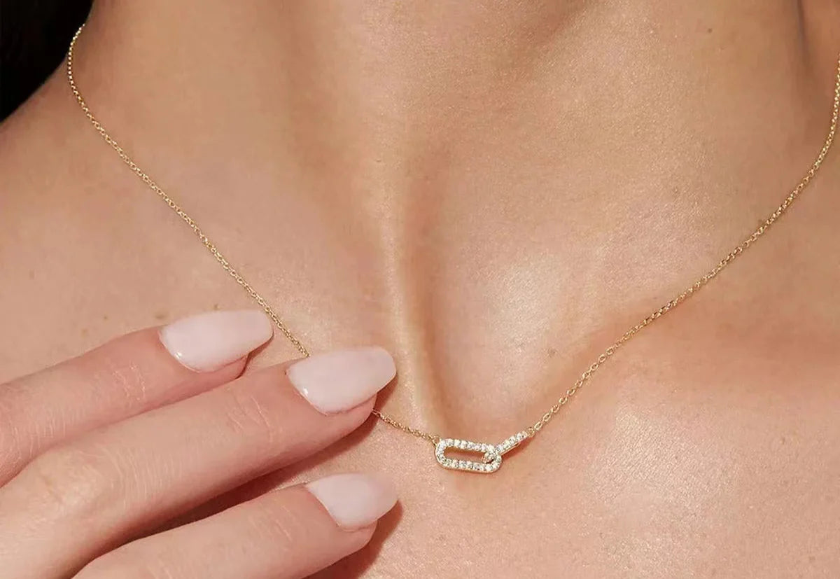 Smooth Interlocking Chain Necklace