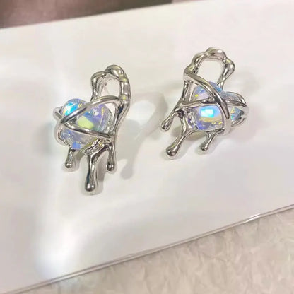 Irregular Metal Clip Earrings