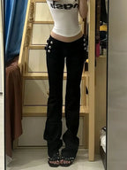 BiggOrange Micro Flare Zip Pants