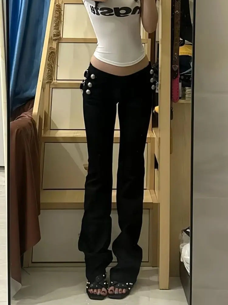BiggOrange Micro Flare Zip Pants
