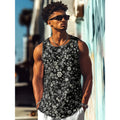 Monster Print Graphic Tank Top