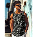 Monster Print Graphic Tank Top