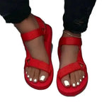Women Canvas Cover Heel Sandals