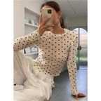 Sheer Mesh Dot Top