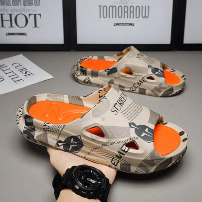 Men's Printed Summer Slides