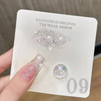 SHAKA 9-Color White Nails Star