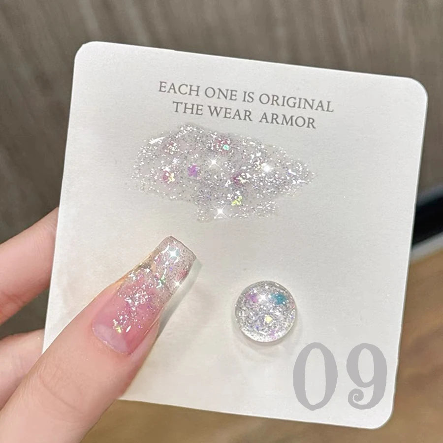 SHAKA 9-Color White Nails Star