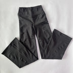 Crossover V-Waist Flared Leggings