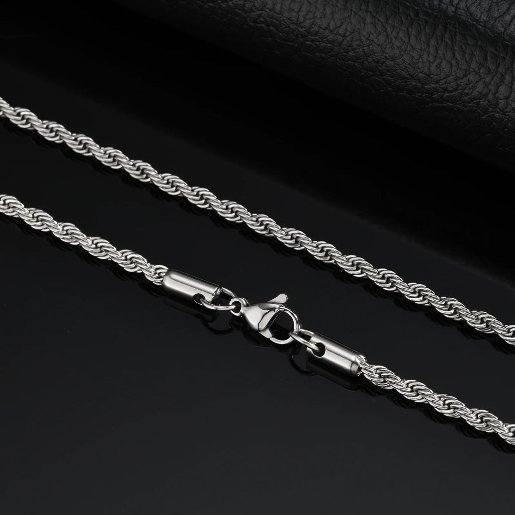 Mprainbow Braided Link Necklace