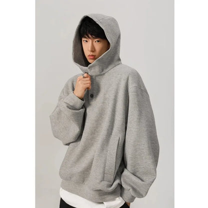 Henley Collar Hoodie