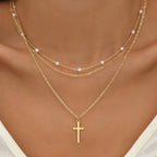Pearl Heart Choker Necklace