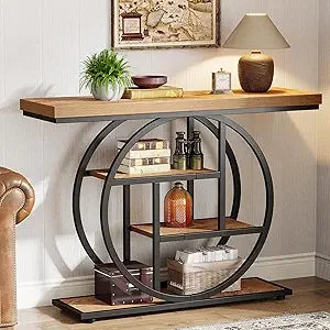 Narrow 4-Tier Storage Table