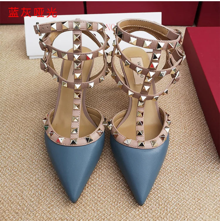 Patent Leather Ankle-Strap Sandals