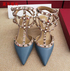 Patent Leather Ankle-Strap Sandals