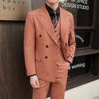 British Linen Slim Groom Suit Set