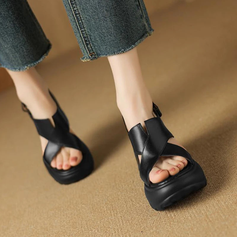 Women Platform Hook Sandals