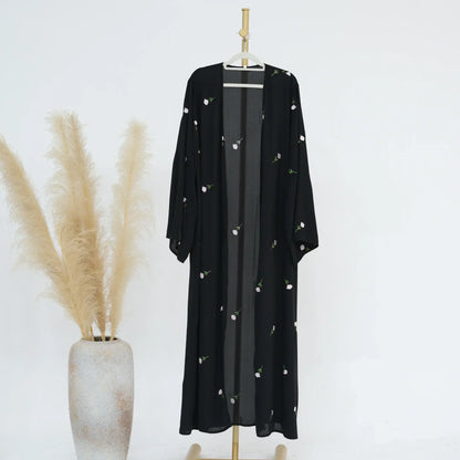 Floral Embroidery Long Abaya