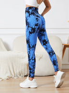 Tie-Dye Seamless Scrunch Yoga Leggings
