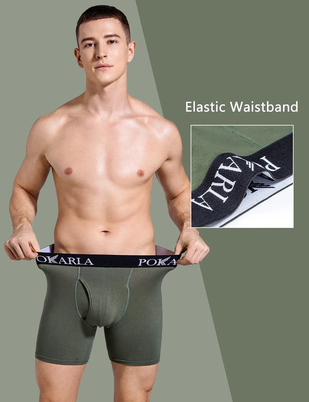 POKARLA Men’s Cotton Boxer Shorts