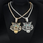 3D Tiger Pendant Necklace