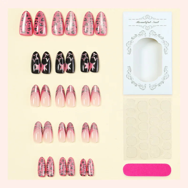 Y2K Pink Zebra Leopard Press