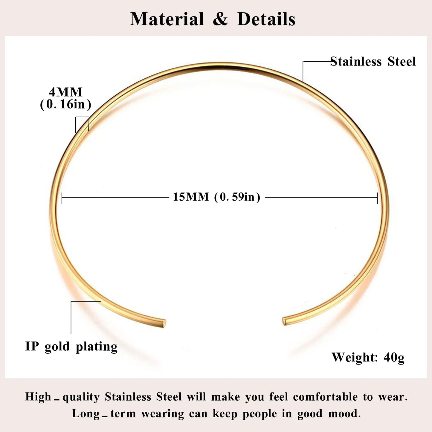 Open Collar Choker Necklace