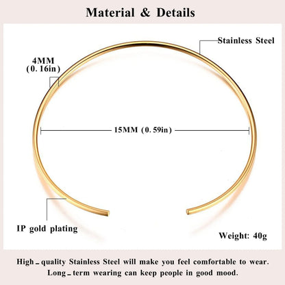 Open Collar Choker Necklace