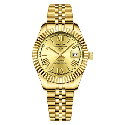 Elegant Gold Quartz Women’s Watch