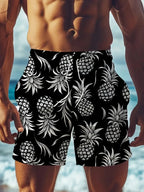Pineapple 3D Print Swim Trunks