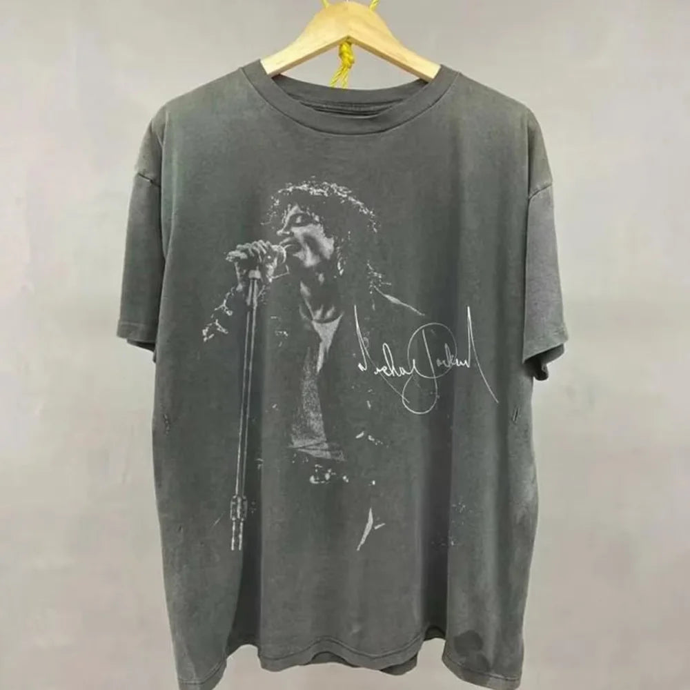 Vintage Style Graphic Print T-Shirt