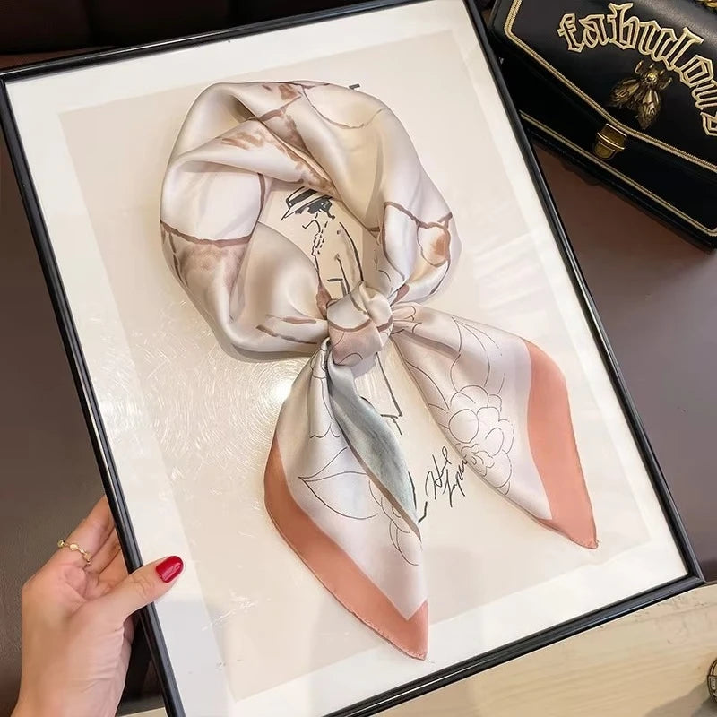 Skinny Silk Bag Ribbon Scarf