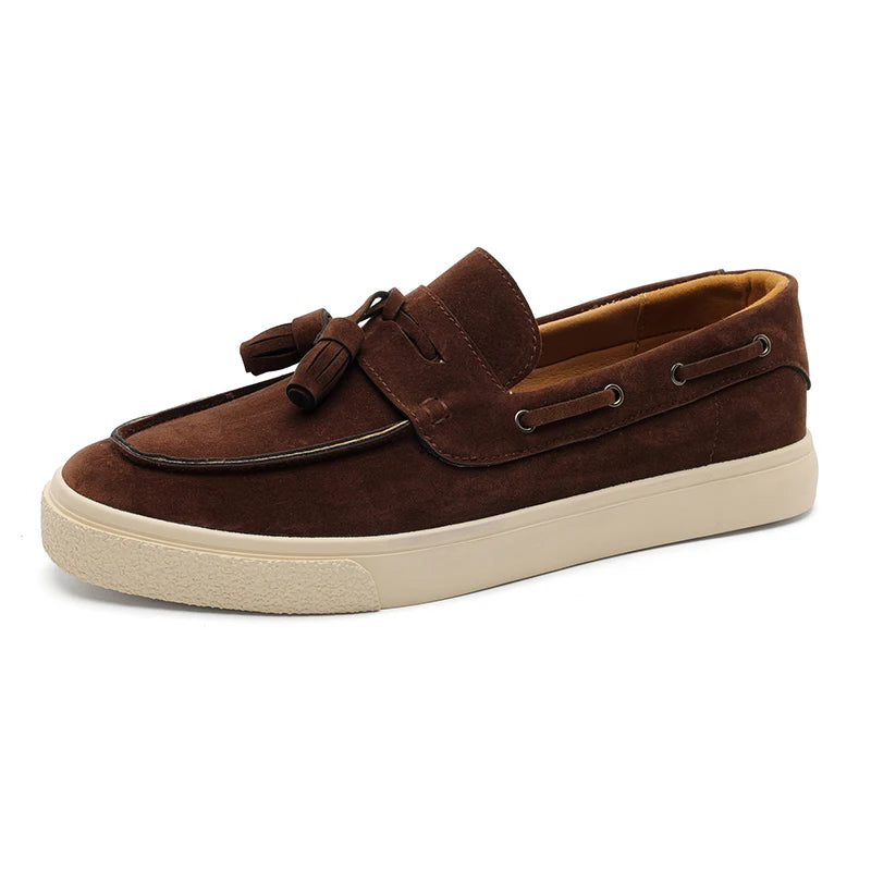Handmade Suede Leather Loafers