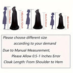 Black Grim Reaper Costume Cloak