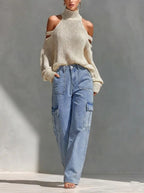 Multi-Pocket Cargo Workwear Jeans