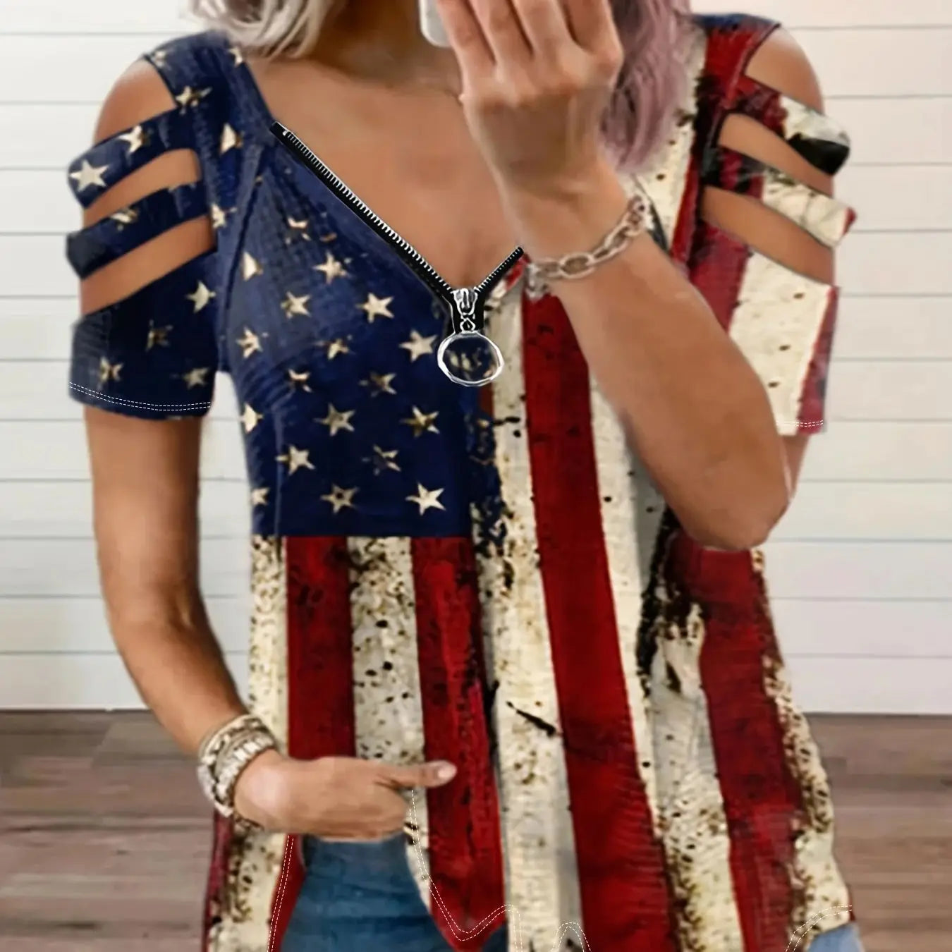 Plus Size V-Neck Tee