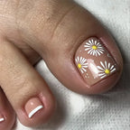 French False Toe Nails Heart