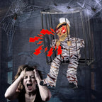 Animated Skeleton Prisoner Cage Prop