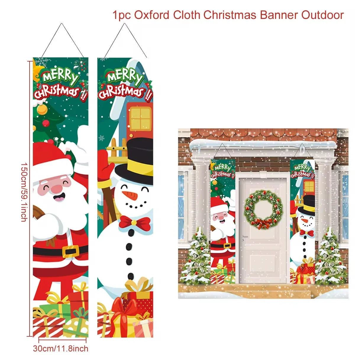 Christmas Hanging Door Banner