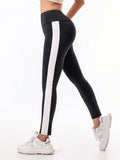 Elastic Letter Print Hip-Lift Leggings