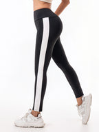 Elastic Letter Print Hip-Lift Leggings