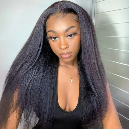 Kinky Straight Half Wig