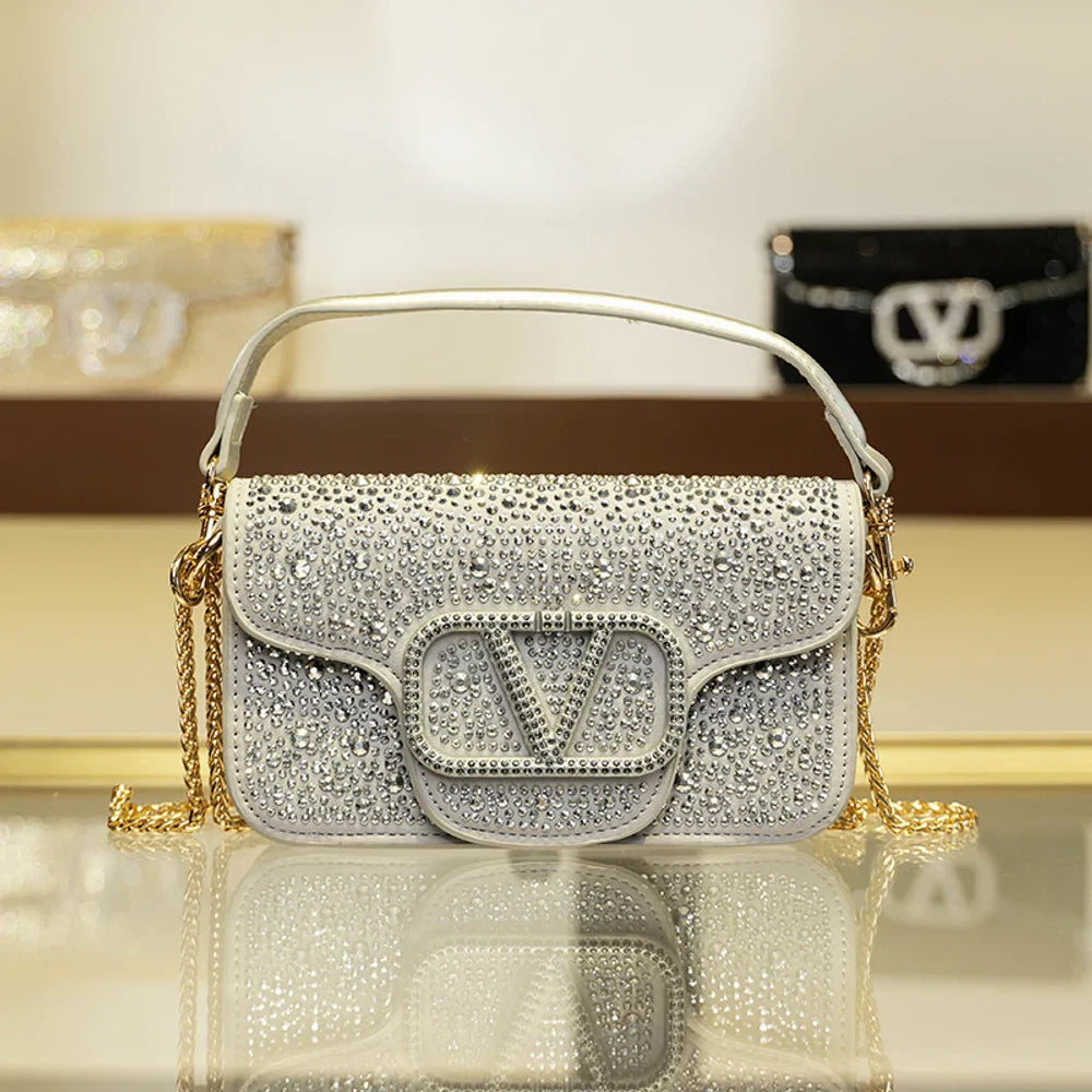 Fashion Diamond Inlay Bag
