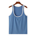 Skinny Patchwork Gym Tank Top
