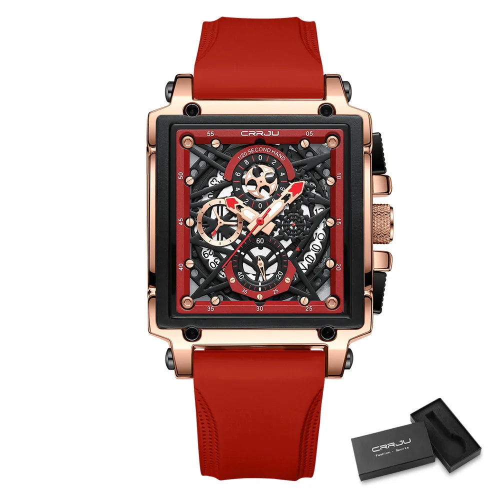 Men’s Square Chronograph Sports Watch