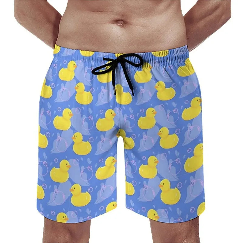 Funny Duck 3D Board Shorts