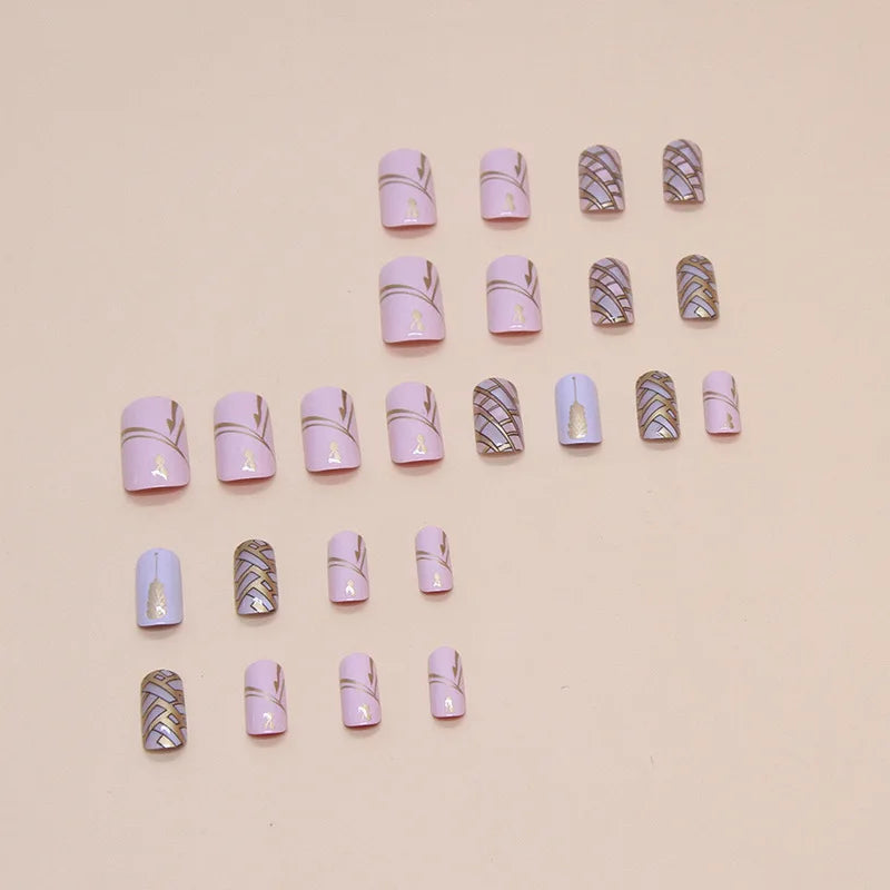 French Square Press-On Nails