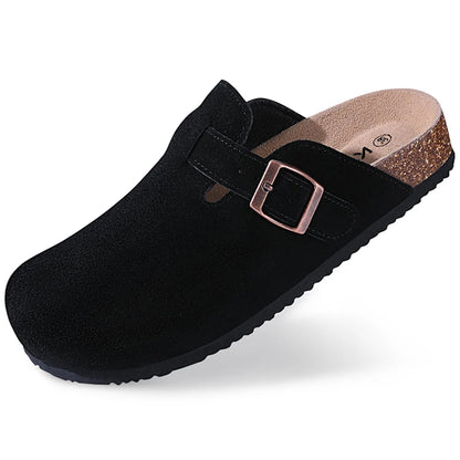 Suede Cork Clogs